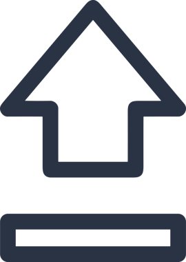 Siyah ve Beyaz Logo Simgesi PNG Biçimini Yükle. Web Sitesi Düğmesi, Mobil Uygulama Arayüzü, Dosya Aktarımı, Belge Paylaşımı, Bulut Depolama ve Veri Yedekleme için Minimalist Düz Tasarımlı Tek Renkli Ok Gönderme İşareti Grafiksel Elemanı