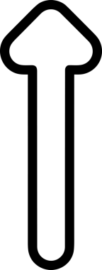 Siyah ve Beyaz Logo Simgesi PNG Biçimini Yükle. Web Sitesi Düğmesi, Mobil Uygulama Arayüzü, Dosya Aktarımı, Belge Paylaşımı, Bulut Depolama ve Veri Yedekleme için Minimalist Düz Tasarımlı Tek Renkli Ok Gönderme İşareti Grafiksel Elemanı