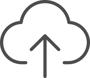 Siyah ve Beyaz Logo Simgesi PNG Biçimini Yükle. Web Sitesi Düğmesi, Mobil Uygulama Arayüzü, Dosya Aktarımı, Belge Paylaşımı, Bulut Depolama ve Veri Yedekleme için Minimalist Düz Tasarımlı Tek Renkli Ok Gönderme İşareti Grafiksel Elemanı