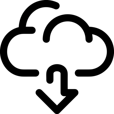 Siyah ve Beyaz Logo Simgesi PNG Biçimini Yükle. Web Sitesi Düğmesi, Mobil Uygulama Arayüzü, Dosya Aktarımı, Belge Paylaşımı, Bulut Depolama ve Veri Yedekleme için Minimalist Düz Tasarımlı Tek Renkli Ok Gönderme İşareti Grafiksel Elemanı