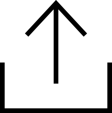 Siyah ve Beyaz Logo Simgesi PNG Biçimini Yükle. Web Sitesi Düğmesi, Mobil Uygulama Arayüzü, Dosya Aktarımı, Belge Paylaşımı, Bulut Depolama ve Veri Yedekleme için Minimalist Düz Tasarımlı Tek Renkli Ok Gönderme İşareti Grafiksel Elemanı