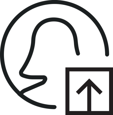 Siyah ve Beyaz Logo Simgesi PNG Biçimini Yükle. Web Sitesi Düğmesi, Mobil Uygulama Arayüzü, Dosya Aktarımı, Belge Paylaşımı, Bulut Depolama ve Veri Yedekleme için Minimalist Düz Tasarımlı Tek Renkli Ok Gönderme İşareti Grafiksel Elemanı