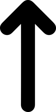 Siyah ve Beyaz Logo Simgesi PNG Biçimini Yükle. Web Sitesi Düğmesi, Mobil Uygulama Arayüzü, Dosya Aktarımı, Belge Paylaşımı, Bulut Depolama ve Veri Yedekleme için Minimalist Düz Tasarımlı Tek Renkli Ok Gönderme İşareti Grafiksel Elemanı