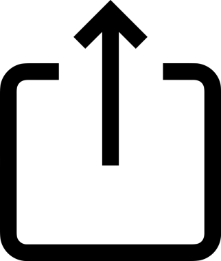 Siyah ve Beyaz Logo Simgesi PNG Biçimini Yükle. Web Sitesi Düğmesi, Mobil Uygulama Arayüzü, Dosya Aktarımı, Belge Paylaşımı, Bulut Depolama ve Veri Yedekleme için Minimalist Düz Tasarımlı Tek Renkli Ok Gönderme İşareti Grafiksel Elemanı