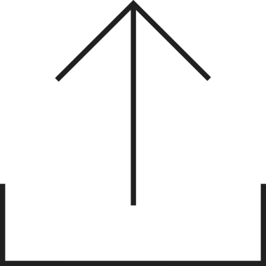 Siyah ve Beyaz Logo Simgesi PNG Biçimini Yükle. Web Sitesi Düğmesi, Mobil Uygulama Arayüzü, Dosya Aktarımı, Belge Paylaşımı, Bulut Depolama ve Veri Yedekleme için Minimalist Düz Tasarımlı Tek Renkli Ok Gönderme İşareti Grafiksel Elemanı