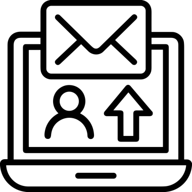 Siyah ve Beyaz Logo Simgesi PNG Biçimini Yükle. Web Sitesi Düğmesi, Mobil Uygulama Arayüzü, Dosya Aktarımı, Belge Paylaşımı, Bulut Depolama ve Veri Yedekleme için Minimalist Düz Tasarımlı Tek Renkli Ok Gönderme İşareti Grafiksel Elemanı