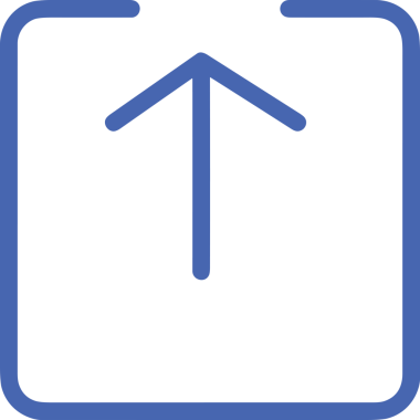 Siyah ve Beyaz Logo Simgesi PNG Biçimini Yükle. Web Sitesi Düğmesi, Mobil Uygulama Arayüzü, Dosya Aktarımı, Belge Paylaşımı, Bulut Depolama ve Veri Yedekleme için Minimalist Düz Tasarımlı Tek Renkli Ok Gönderme İşareti Grafiksel Elemanı