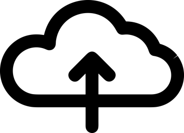 Siyah ve Beyaz Logo Simgesi PNG Biçimini Yükle. Web Sitesi Düğmesi, Mobil Uygulama Arayüzü, Dosya Aktarımı, Belge Paylaşımı, Bulut Depolama ve Veri Yedekleme için Minimalist Düz Tasarımlı Tek Renkli Ok Gönderme İşareti Grafiksel Elemanı