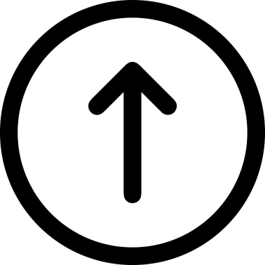 Siyah ve Beyaz Logo Simgesi PNG Biçimini Yükle. Web Sitesi Düğmesi, Mobil Uygulama Arayüzü, Dosya Aktarımı, Belge Paylaşımı, Bulut Depolama ve Veri Yedekleme için Minimalist Düz Tasarımlı Tek Renkli Ok Gönderme İşareti Grafiksel Elemanı