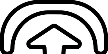 Siyah ve Beyaz Logo Simgesi PNG Biçimini Yükle. Web Sitesi Düğmesi, Mobil Uygulama Arayüzü, Dosya Aktarımı, Belge Paylaşımı, Bulut Depolama ve Veri Yedekleme için Minimalist Düz Tasarımlı Tek Renkli Ok Gönderme İşareti Grafiksel Elemanı