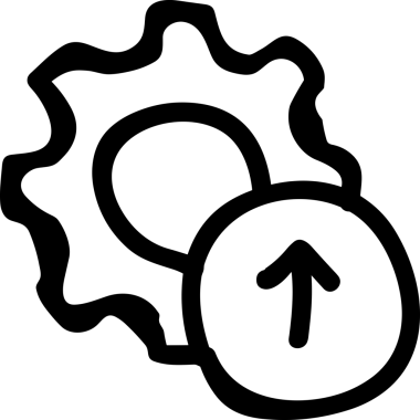 Siyah ve Beyaz Logo Simgesi PNG Biçimini Yükle. Web Sitesi Düğmesi, Mobil Uygulama Arayüzü, Dosya Aktarımı, Belge Paylaşımı, Bulut Depolama ve Veri Yedekleme için Minimalist Düz Tasarımlı Tek Renkli Ok Gönderme İşareti Grafiksel Elemanı