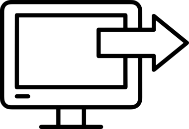 Siyah ve Beyaz Logo Simgesi PNG Biçimini Yükle. Web Sitesi Düğmesi, Mobil Uygulama Arayüzü, Dosya Aktarımı, Belge Paylaşımı, Bulut Depolama ve Veri Yedekleme için Minimalist Düz Tasarımlı Tek Renkli Ok Gönderme İşareti Grafiksel Elemanı
