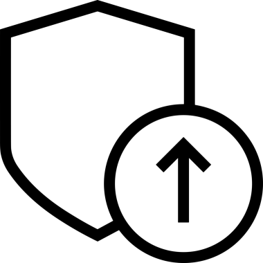 Siyah ve Beyaz Logo Simgesi PNG Biçimini Yükle. Web Sitesi Düğmesi, Mobil Uygulama Arayüzü, Dosya Aktarımı, Belge Paylaşımı, Bulut Depolama ve Veri Yedekleme için Minimalist Düz Tasarımlı Tek Renkli Ok Gönderme İşareti Grafiksel Elemanı