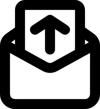 Siyah ve Beyaz Logo Simgesi PNG Biçimini Yükle. Web Sitesi Düğmesi, Mobil Uygulama Arayüzü, Dosya Aktarımı, Belge Paylaşımı, Bulut Depolama ve Veri Yedekleme için Minimalist Düz Tasarımlı Tek Renkli Ok Gönderme İşareti Grafiksel Elemanı