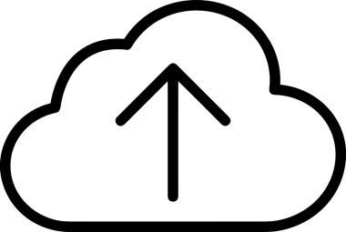 Siyah ve Beyaz Logo Simgesi PNG Biçimini Yükle. Web Sitesi Düğmesi, Mobil Uygulama Arayüzü, Dosya Aktarımı, Belge Paylaşımı, Bulut Depolama ve Veri Yedekleme için Minimalist Düz Tasarımlı Tek Renkli Ok Gönderme İşareti Grafiksel Elemanı