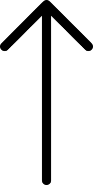 Siyah ve Beyaz Logo Simgesi PNG Biçimini Yükle. Web Sitesi Düğmesi, Mobil Uygulama Arayüzü, Dosya Aktarımı, Belge Paylaşımı, Bulut Depolama ve Veri Yedekleme için Minimalist Düz Tasarımlı Tek Renkli Ok Gönderme İşareti Grafiksel Elemanı