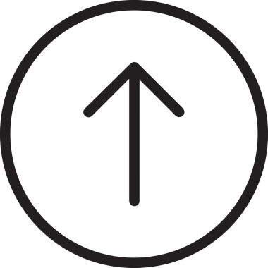 Siyah ve Beyaz Logo Simgesi PNG Biçimini Yükle. Web Sitesi Düğmesi, Mobil Uygulama Arayüzü, Dosya Aktarımı, Belge Paylaşımı, Bulut Depolama ve Veri Yedekleme için Minimalist Düz Tasarımlı Tek Renkli Ok Gönderme İşareti Grafiksel Elemanı