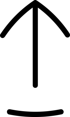 Siyah ve Beyaz Logo Simgesi PNG Biçimini Yükle. Web Sitesi Düğmesi, Mobil Uygulama Arayüzü, Dosya Aktarımı, Belge Paylaşımı, Bulut Depolama ve Veri Yedekleme için Minimalist Düz Tasarımlı Tek Renkli Ok Gönderme İşareti Grafiksel Elemanı