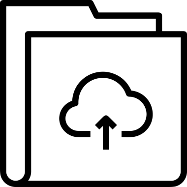 Siyah ve Beyaz Logo Simgesi PNG Biçimini Yükle. Web Sitesi Düğmesi, Mobil Uygulama Arayüzü, Dosya Aktarımı, Belge Paylaşımı, Bulut Depolama ve Veri Yedekleme için Minimalist Düz Tasarımlı Tek Renkli Ok Gönderme İşareti Grafiksel Elemanı