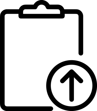 Siyah ve Beyaz Logo Simgesi PNG Biçimini Yükle. Web Sitesi Düğmesi, Mobil Uygulama Arayüzü, Dosya Aktarımı, Belge Paylaşımı, Bulut Depolama ve Veri Yedekleme için Minimalist Düz Tasarımlı Tek Renkli Ok Gönderme İşareti Grafiksel Elemanı