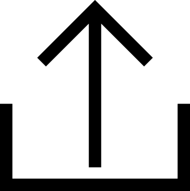 Siyah ve Beyaz Logo Simgesi PNG Biçimini Yükle. Web Sitesi Düğmesi, Mobil Uygulama Arayüzü, Dosya Aktarımı, Belge Paylaşımı, Bulut Depolama ve Veri Yedekleme için Minimalist Düz Tasarımlı Tek Renkli Ok Gönderme İşareti Grafiksel Elemanı