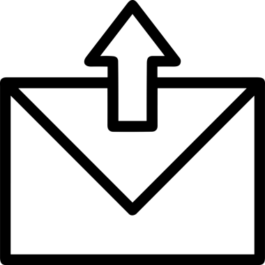 Siyah ve Beyaz Logo Simgesi PNG Biçimini Yükle. Web Sitesi Düğmesi, Mobil Uygulama Arayüzü, Dosya Aktarımı, Belge Paylaşımı, Bulut Depolama ve Veri Yedekleme için Minimalist Düz Tasarımlı Tek Renkli Ok Gönderme İşareti Grafiksel Elemanı