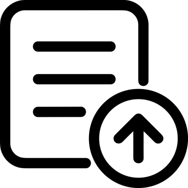 Siyah ve Beyaz Logo Simgesi PNG Biçimini Yükle. Web Sitesi Düğmesi, Mobil Uygulama Arayüzü, Dosya Aktarımı, Belge Paylaşımı, Bulut Depolama ve Veri Yedekleme için Minimalist Düz Tasarımlı Tek Renkli Ok Gönderme İşareti Grafiksel Elemanı