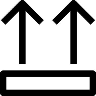 Siyah ve Beyaz Logo Simgesi PNG Biçimini Yükle. Web Sitesi Düğmesi, Mobil Uygulama Arayüzü, Dosya Aktarımı, Belge Paylaşımı, Bulut Depolama ve Veri Yedekleme için Minimalist Düz Tasarımlı Tek Renkli Ok Gönderme İşareti Grafiksel Elemanı