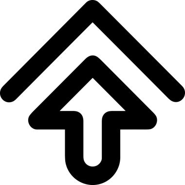 Siyah ve Beyaz Logo Simgesi PNG Biçimini Yükle. Web Sitesi Düğmesi, Mobil Uygulama Arayüzü, Dosya Aktarımı, Belge Paylaşımı, Bulut Depolama ve Veri Yedekleme için Minimalist Düz Tasarımlı Tek Renkli Ok Gönderme İşareti Grafiksel Elemanı