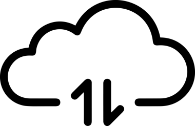 Siyah ve Beyaz Logo Simgesi PNG Biçimini Yükle. Web Sitesi Düğmesi, Mobil Uygulama Arayüzü, Dosya Aktarımı, Belge Paylaşımı, Bulut Depolama ve Veri Yedekleme için Minimalist Düz Tasarımlı Tek Renkli Ok Gönderme İşareti Grafiksel Elemanı