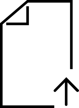 Siyah ve Beyaz Logo Simgesi PNG Biçimini Yükle. Web Sitesi Düğmesi, Mobil Uygulama Arayüzü, Dosya Aktarımı, Belge Paylaşımı, Bulut Depolama ve Veri Yedekleme için Minimalist Düz Tasarımlı Tek Renkli Ok Gönderme İşareti Grafiksel Elemanı