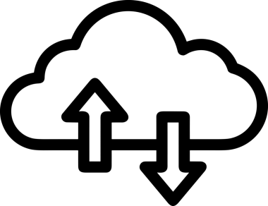 Siyah ve Beyaz Logo Simgesi PNG Biçimini Yükle. Web Sitesi Düğmesi, Mobil Uygulama Arayüzü, Dosya Aktarımı, Belge Paylaşımı, Bulut Depolama ve Veri Yedekleme için Minimalist Düz Tasarımlı Tek Renkli Ok Gönderme İşareti Grafiksel Elemanı