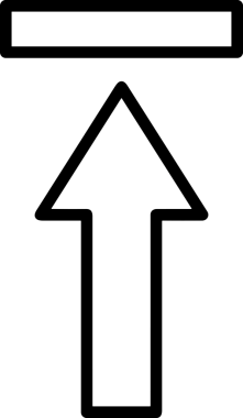Siyah ve Beyaz Logo Simgesi PNG Biçimini Yükle. Web Sitesi Düğmesi, Mobil Uygulama Arayüzü, Dosya Aktarımı, Belge Paylaşımı, Bulut Depolama ve Veri Yedekleme için Minimalist Düz Tasarımlı Tek Renkli Ok Gönderme İşareti Grafiksel Elemanı