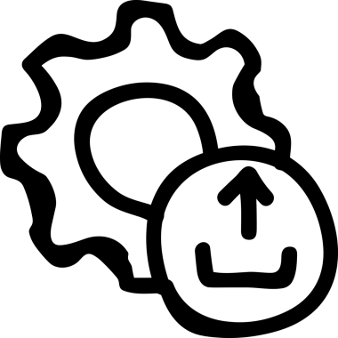 Siyah ve Beyaz Logo Simgesi PNG Biçimini Yükle. Web Sitesi Düğmesi, Mobil Uygulama Arayüzü, Dosya Aktarımı, Belge Paylaşımı, Bulut Depolama ve Veri Yedekleme için Minimalist Düz Tasarımlı Tek Renkli Ok Gönderme İşareti Grafiksel Elemanı