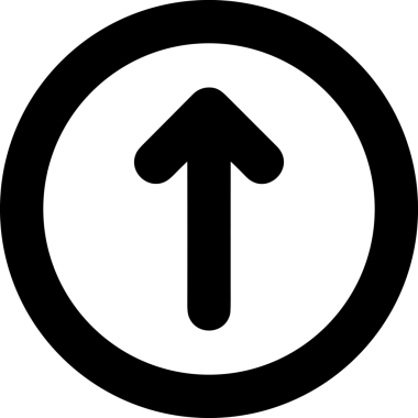 Siyah ve Beyaz Logo Simgesi PNG Biçimini Yükle. Web Sitesi Düğmesi, Mobil Uygulama Arayüzü, Dosya Aktarımı, Belge Paylaşımı, Bulut Depolama ve Veri Yedekleme için Minimalist Düz Tasarımlı Tek Renkli Ok Gönderme İşareti Grafiksel Elemanı