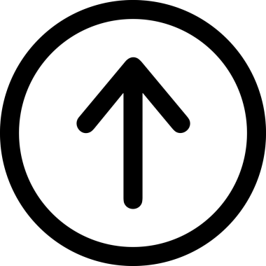 Siyah ve Beyaz Logo Simgesi PNG Biçimini Yükle. Web Sitesi Düğmesi, Mobil Uygulama Arayüzü, Dosya Aktarımı, Belge Paylaşımı, Bulut Depolama ve Veri Yedekleme için Minimalist Düz Tasarımlı Tek Renkli Ok Gönderme İşareti Grafiksel Elemanı