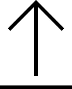 Siyah ve Beyaz Logo Simgesi PNG Biçimini Yükle. Web Sitesi Düğmesi, Mobil Uygulama Arayüzü, Dosya Aktarımı, Belge Paylaşımı, Bulut Depolama ve Veri Yedekleme için Minimalist Düz Tasarımlı Tek Renkli Ok Gönderme İşareti Grafiksel Elemanı