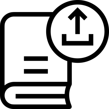 Siyah ve Beyaz Logo Simgesi PNG Biçimini Yükle. Web Sitesi Düğmesi, Mobil Uygulama Arayüzü, Dosya Aktarımı, Belge Paylaşımı, Bulut Depolama ve Veri Yedekleme için Minimalist Düz Tasarımlı Tek Renkli Ok Gönderme İşareti Grafiksel Elemanı