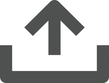 Siyah ve Beyaz Logo Simgesi PNG Biçimini Yükle. Web Sitesi Düğmesi, Mobil Uygulama Arayüzü, Dosya Aktarımı, Belge Paylaşımı, Bulut Depolama ve Veri Yedekleme için Minimalist Düz Tasarımlı Tek Renkli Ok Gönderme İşareti Grafiksel Elemanı