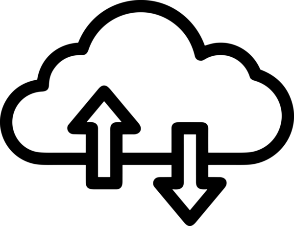 Siyah ve Beyaz Logo Simgesi PNG Biçimini Yükle. Web Sitesi Düğmesi, Mobil Uygulama Arayüzü, Dosya Aktarımı, Belge Paylaşımı, Bulut Depolama ve Veri Yedekleme için Minimalist Düz Tasarımlı Tek Renkli Ok Gönderme İşareti Grafiksel Elemanı