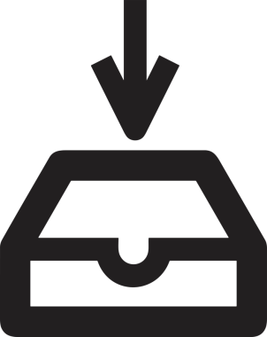 Siyah ve Beyaz Logo Simgesi PNG Biçimini Yükle. Web Sitesi Düğmesi, Mobil Uygulama Arayüzü, Dosya Aktarımı, Belge Paylaşımı, Bulut Depolama ve Veri Yedekleme için Minimalist Düz Tasarımlı Tek Renkli Ok Gönderme İşareti Grafiksel Elemanı