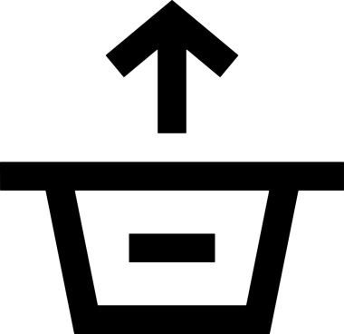 Siyah ve Beyaz Logo Simgesi PNG Biçimini Yükle. Web Sitesi Düğmesi, Mobil Uygulama Arayüzü, Dosya Aktarımı, Belge Paylaşımı, Bulut Depolama ve Veri Yedekleme için Minimalist Düz Tasarımlı Tek Renkli Ok Gönderme İşareti Grafiksel Elemanı