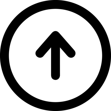 Siyah ve Beyaz Logo Simgesi PNG Biçimini Yükle. Web Sitesi Düğmesi, Mobil Uygulama Arayüzü, Dosya Aktarımı, Belge Paylaşımı, Bulut Depolama ve Veri Yedekleme için Minimalist Düz Tasarımlı Tek Renkli Ok Gönderme İşareti Grafiksel Elemanı