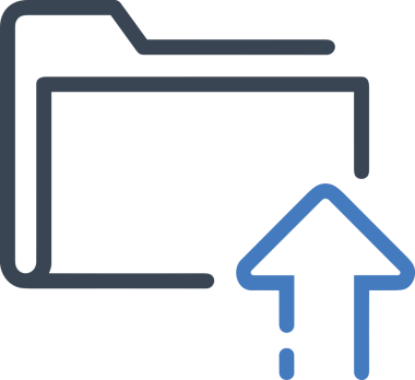 Siyah ve Beyaz Logo Simgesi PNG Biçimini Yükle. Web Sitesi Düğmesi, Mobil Uygulama Arayüzü, Dosya Aktarımı, Belge Paylaşımı, Bulut Depolama ve Veri Yedekleme için Minimalist Düz Tasarımlı Tek Renkli Ok Gönderme İşareti Grafiksel Elemanı