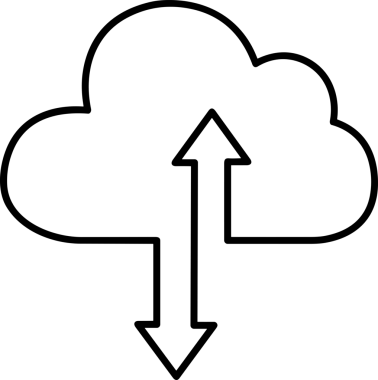 Siyah ve Beyaz Logo Simgesi PNG Biçimini Yükle. Web Sitesi Düğmesi, Mobil Uygulama Arayüzü, Dosya Aktarımı, Belge Paylaşımı, Bulut Depolama ve Veri Yedekleme için Minimalist Düz Tasarımlı Tek Renkli Ok Gönderme İşareti Grafiksel Elemanı