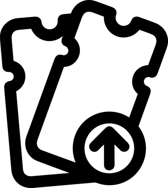 Siyah ve Beyaz Logo Simgesi PNG Biçimini Yükle. Web Sitesi Düğmesi, Mobil Uygulama Arayüzü, Dosya Aktarımı, Belge Paylaşımı, Bulut Depolama ve Veri Yedekleme için Minimalist Düz Tasarımlı Tek Renkli Ok Gönderme İşareti Grafiksel Elemanı