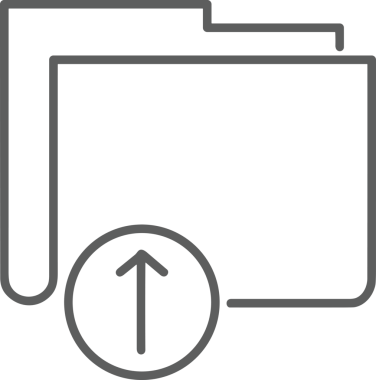 Siyah ve Beyaz Logo Simgesi PNG Biçimini Yükle. Web Sitesi Düğmesi, Mobil Uygulama Arayüzü, Dosya Aktarımı, Belge Paylaşımı, Bulut Depolama ve Veri Yedekleme için Minimalist Düz Tasarımlı Tek Renkli Ok Gönderme İşareti Grafiksel Elemanı