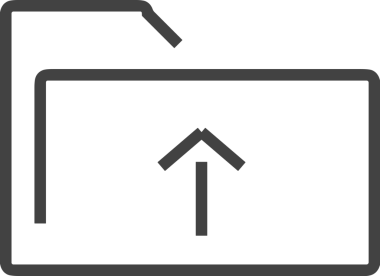 Siyah ve Beyaz Logo Simgesi PNG Biçimini Yükle. Web Sitesi Düğmesi, Mobil Uygulama Arayüzü, Dosya Aktarımı, Belge Paylaşımı, Bulut Depolama ve Veri Yedekleme için Minimalist Düz Tasarımlı Tek Renkli Ok Gönderme İşareti Grafiksel Elemanı