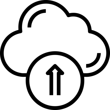 Siyah ve Beyaz Logo Simgesi PNG Biçimini Yükle. Web Sitesi Düğmesi, Mobil Uygulama Arayüzü, Dosya Aktarımı, Belge Paylaşımı, Bulut Depolama ve Veri Yedekleme için Minimalist Düz Tasarımlı Tek Renkli Ok Gönderme İşareti Grafiksel Elemanı