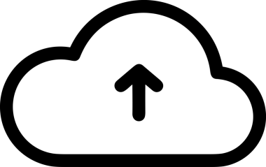 Siyah ve Beyaz Logo Simgesi PNG Biçimini Yükle. Web Sitesi Düğmesi, Mobil Uygulama Arayüzü, Dosya Aktarımı, Belge Paylaşımı, Bulut Depolama ve Veri Yedekleme için Minimalist Düz Tasarımlı Tek Renkli Ok Gönderme İşareti Grafiksel Elemanı